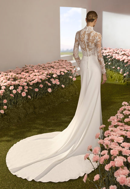 Rosa Clará Couture Reflejo Illusion Lace Mermaid Wedding Dress
