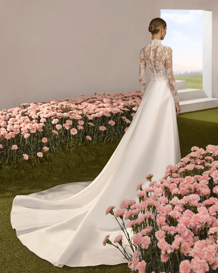 Rosa Clará Couture Reflejo Illusion Lace Mermaid Wedding Dress