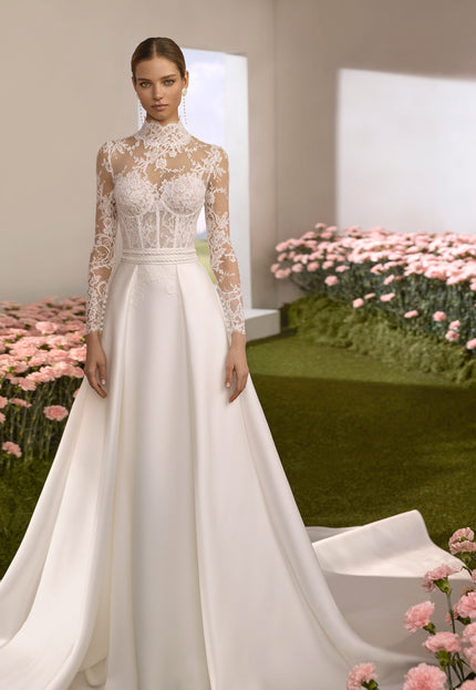 Rosa Clará Couture Reflejo Illusion Lace Mermaid Wedding Dress