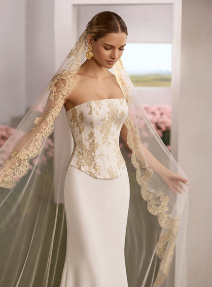 Rosa Clará Couture Riana Strapless Mermaid Wedding Dress