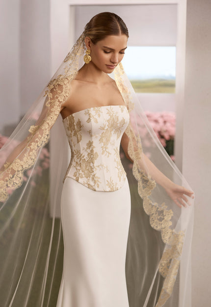 Rosa Clará Couture Riana Strapless Mermaid Wedding Dress