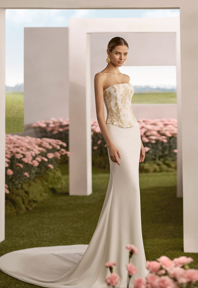 Rosa Clará Couture Riana Strapless Mermaid Wedding Dress
