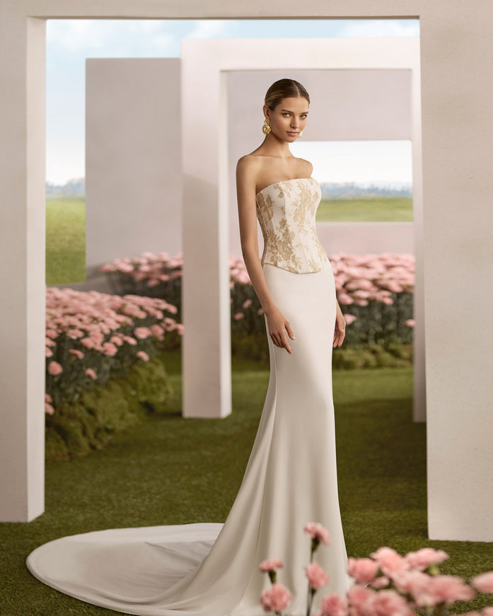 Rosa Clará Couture Riana Strapless Mermaid Wedding Dress