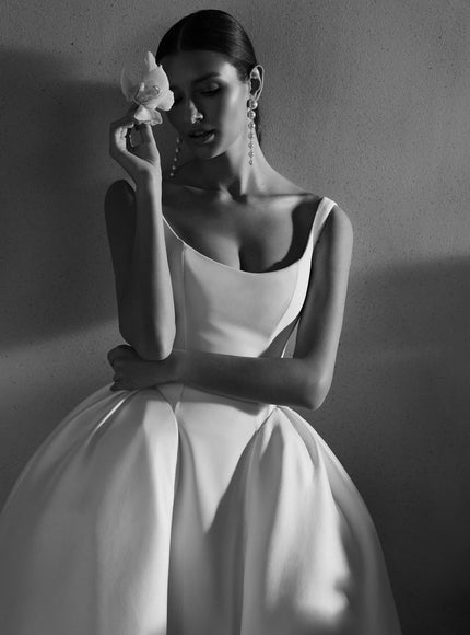 Rosa Clará Romance Ballgown Wedding Dress with Mikado Skirt