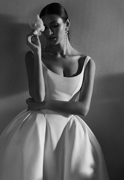 Rosa Clará Romance Ballgown Wedding Dress with Mikado Skirt