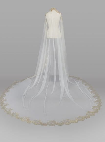 Rosa Clará Couture Soft Tulle Velo Lace Wedding Veil