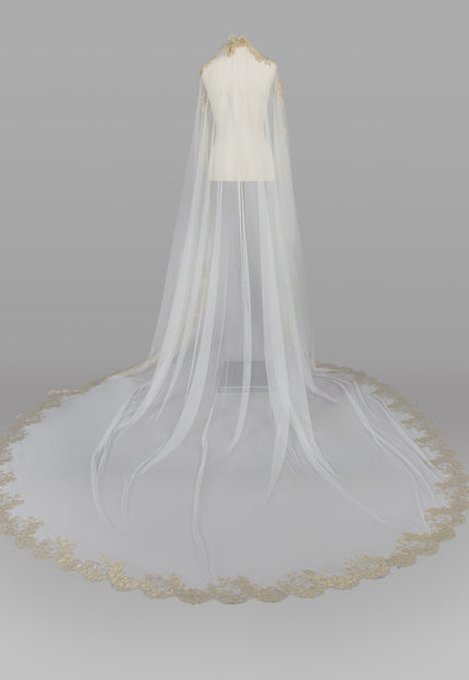 Rosa Clará Couture Soft Tulle Velo Lace Wedding Veil