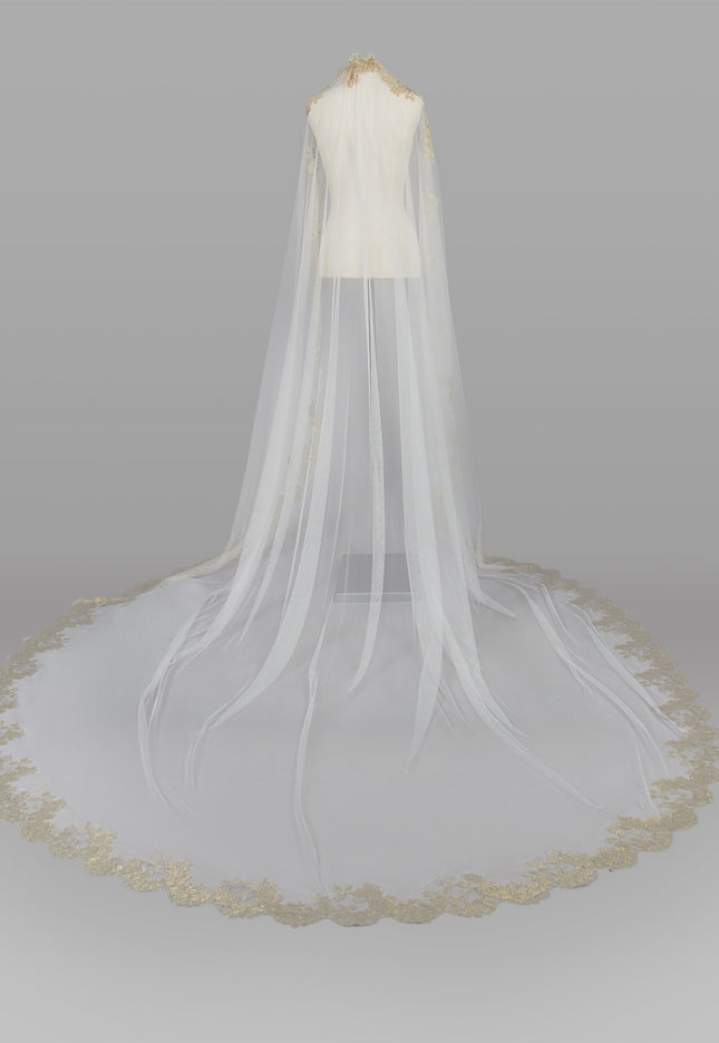 Rosa Clará Couture Soft Tulle Velo Lace Wedding Veil