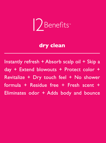 12 Benefits Dry Clean Shampoo - Ellie Belle