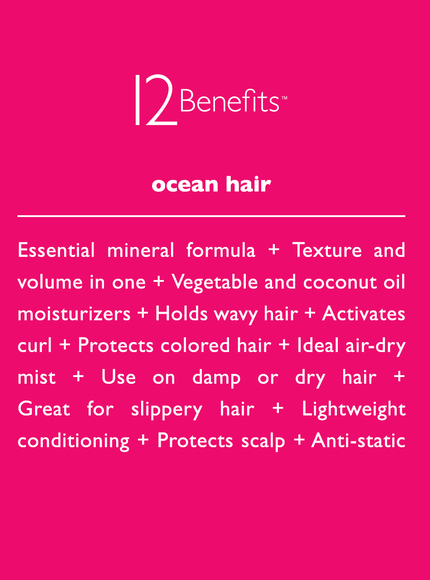 12 Benefits Ocean Hair Mist - Ellie Belle