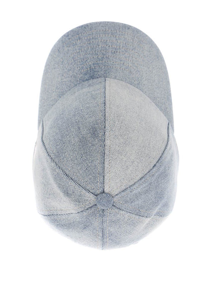 Courreges denim baseball cap with adjustable