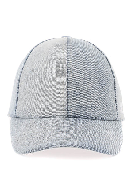 Courreges denim baseball cap with adjustable