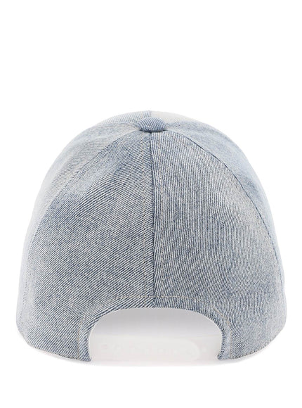 Courreges denim baseball cap with adjustable