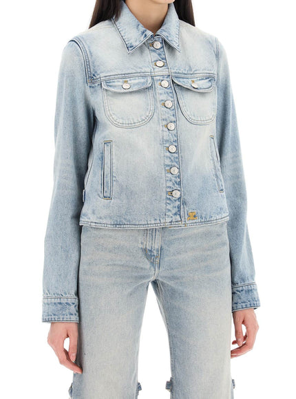 Courreges denim trucker jacket for