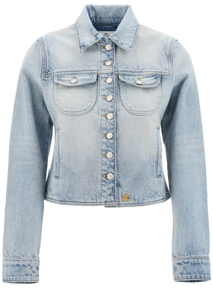 Courreges denim trucker jacket for