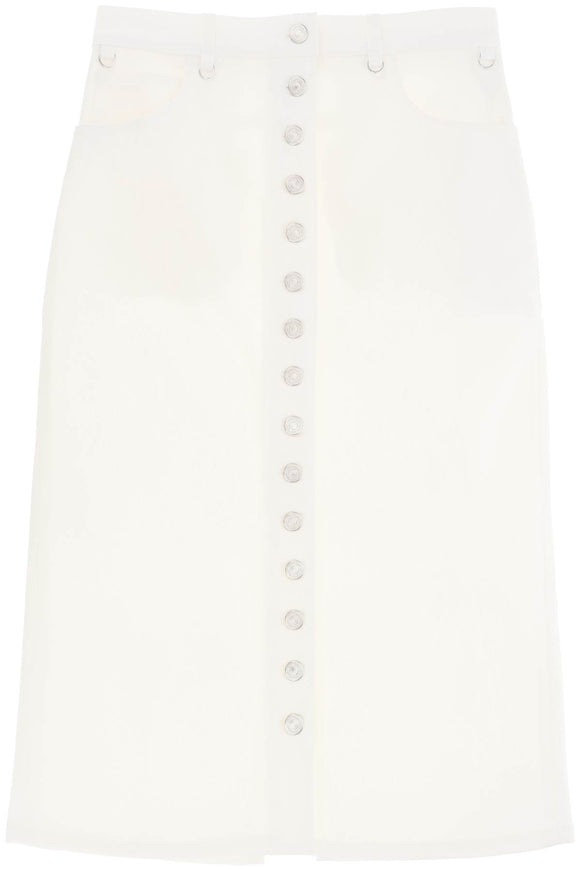 Courreges "denim midi skirt with multif