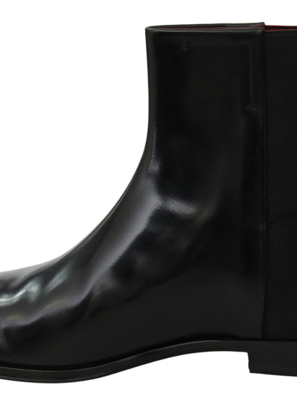 Dolce & Gabbana black leather Chelsea boot opposite side view