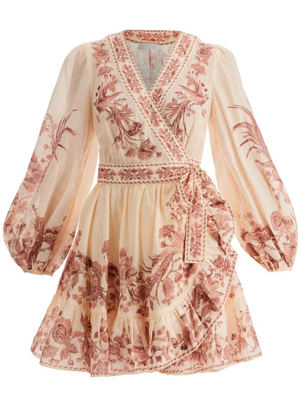 Zimmermann waverly wrap mini dress