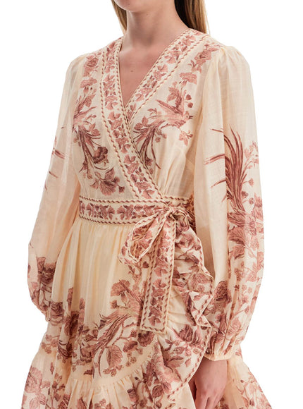 Zimmermann waverly wrap mini dress