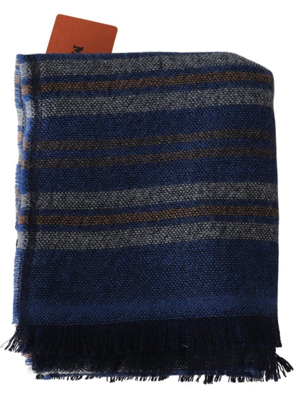 Missoni Chic Multicolor Wool Scarf Unisex Fringed Design