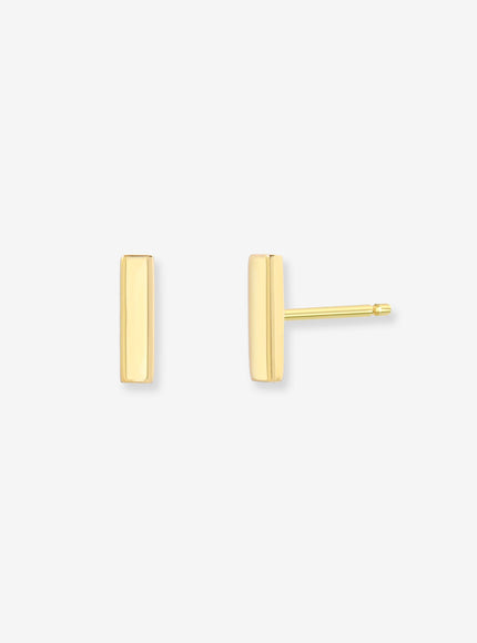 Zoe Lev 14K Gold Bar Stud Earrings