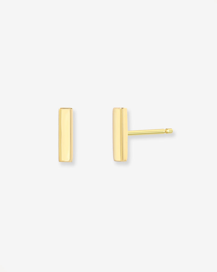 Zoe Lev 14K Gold Bar Stud Earrings