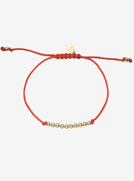 Zoe Lev 14K Gold Bead Row Fortune Bracelet