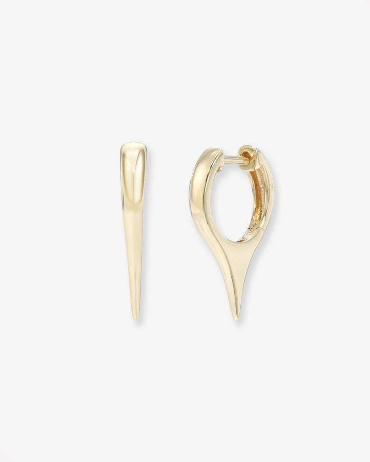 Zoe Lev 14K Gold Dagger Huggies