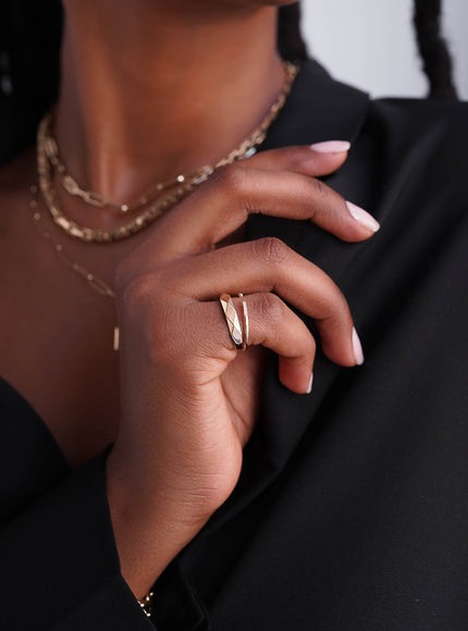 Zoe Lev 14K Gold Disco Ring