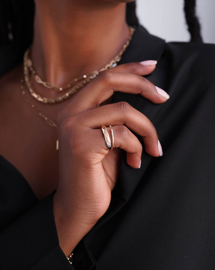 Zoe Lev 14K Gold Disco Ring