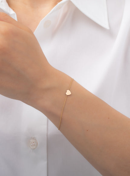 Zoe Lev 14K Gold Heart Bracelet