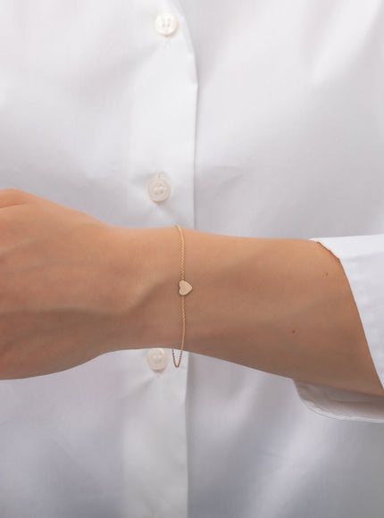 Zoe Lev 14K Gold Heart Bracelet