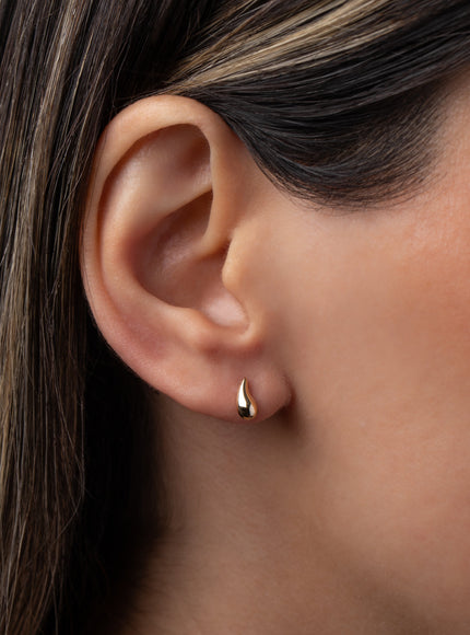 Zoe Lev 14K Gold Mini Teardrop Stud Earrings