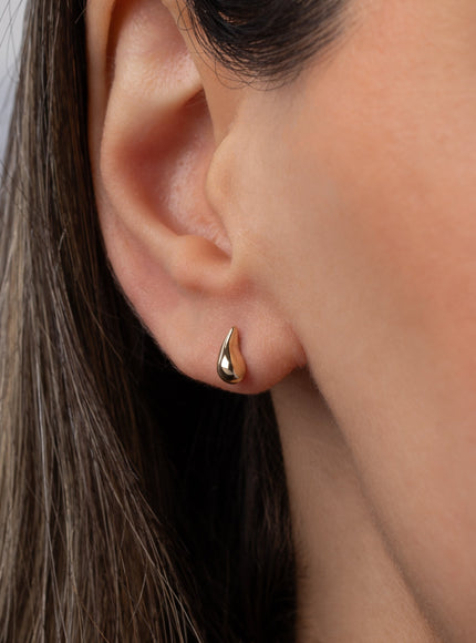 Zoe Lev 14K Gold Mini Teardrop Stud Earrings