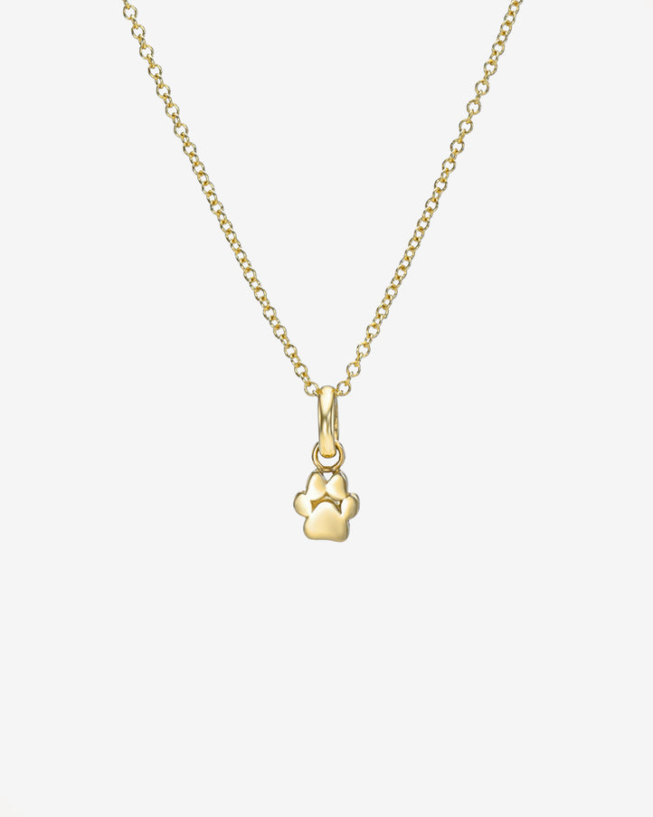 Zoe Lev 14K Gold Paw Necklace