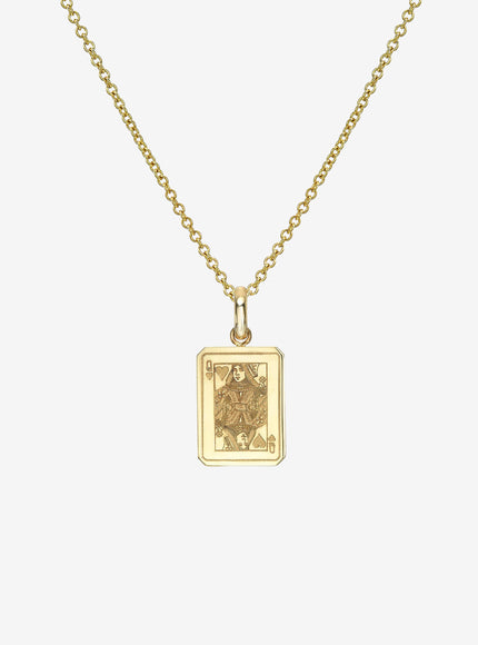 Zoe Lev 14K Gold Queen of Hearts Necklace