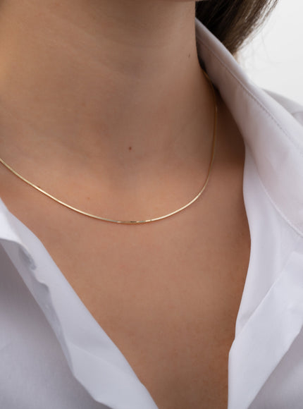 Zoe Lev 14K Gold Snake Chain Necklace