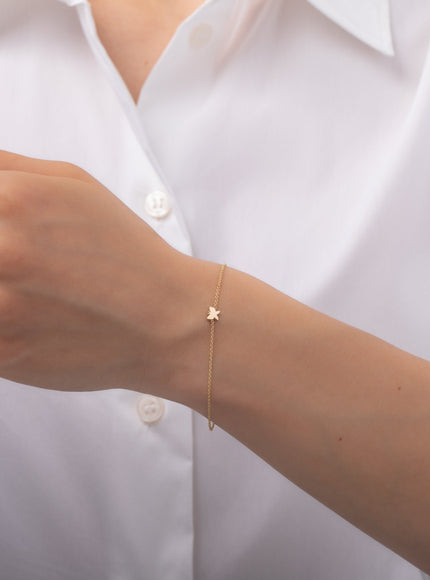 Zoe Lev 14K Gold Tiny Butterfly Bracelet
