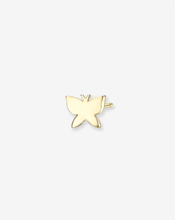 Zoe Lev 14K Gold Tiny Butterfly Stud Earring