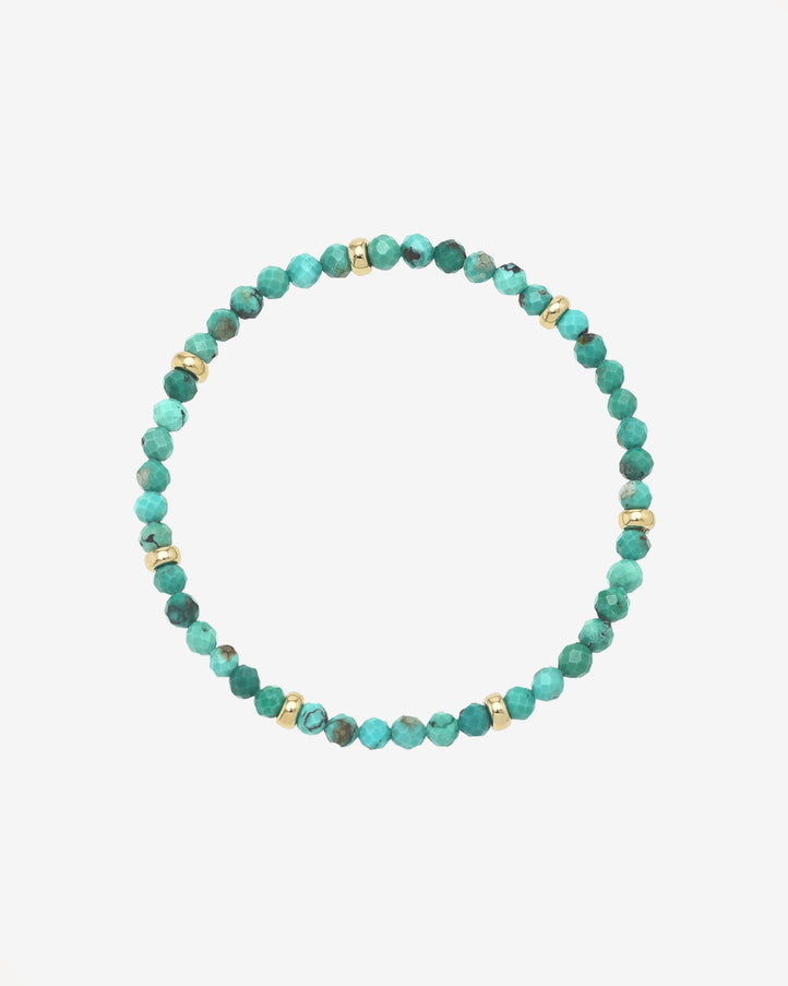 Zoe Lev 14K Gold Turquoise Segment Bead Bracelet