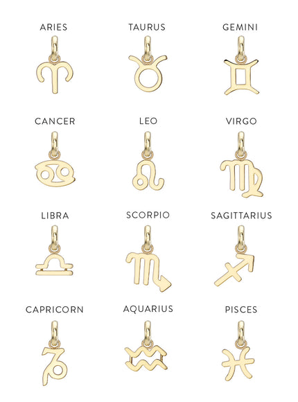 Zoe Lev Kids 14K Gold Zodiac Necklace