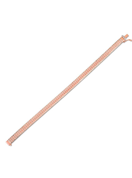 14k Rose Gold Diamante Flex Bracelet - Ellie Belle