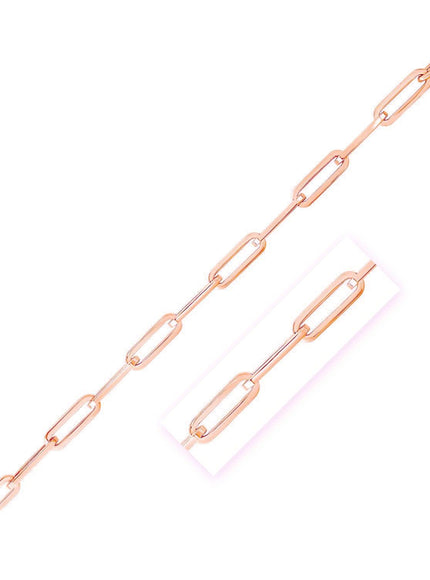 14K Rose Gold Wide Paperclip Chain (6.1mm) - Ellie Belle