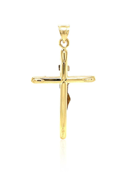 14k Two Tone Gold Cross Pendant - Ellie Belle