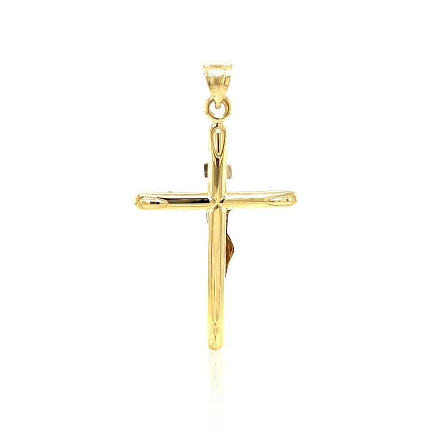 14k Two Tone Gold Cross Pendant - Ellie Belle