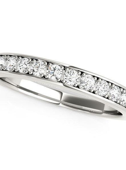 14k White Gold Classic Diamond Wedding Band (1/4 cttw) - Ellie Belle