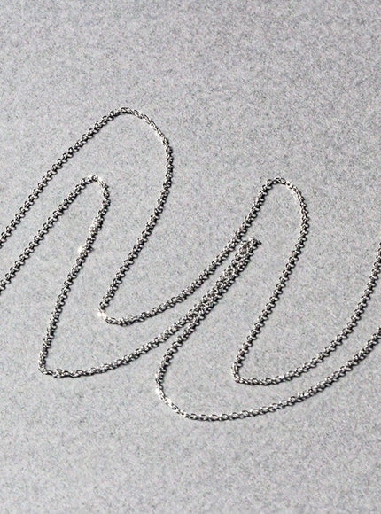 14k White Gold Diamond Cut Cable Link Chain 0.7mm - Ellie Belle