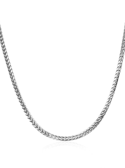 14k white Gold Franco Chain 1.8mm - Ellie Belle