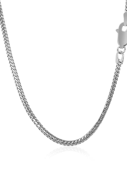 14k white Gold Franco Chain 1.8mm - Ellie Belle