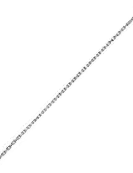 14k White Gold French Cable Link Chain 2.5 mm - Ellie Belle